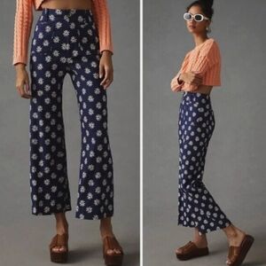 Colette Crop Navy Daisy, 33T